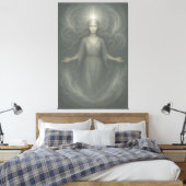 Starlit Revelation Goddess – Celestial Awakening L Leinwanddruck (Insitu (Schlafzimmer))