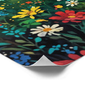 Starlit Reverie - Ein Mädchen und ihre Katze sitze Poster (Ecke)