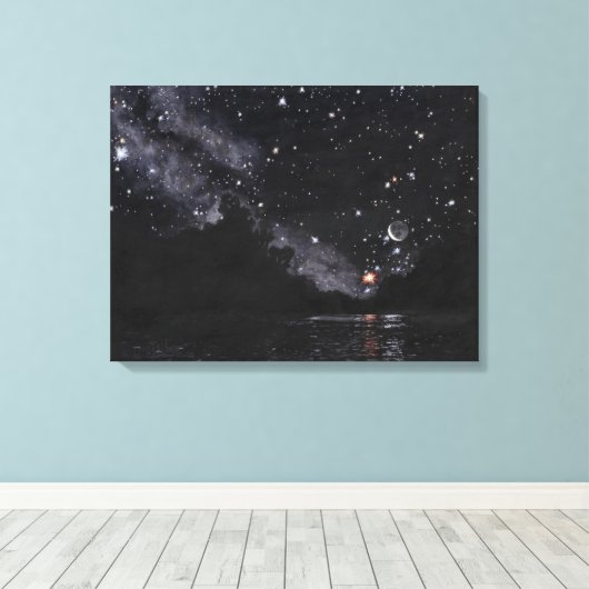 Starlit River Wartegebiet Scorpio: Leinwand Standa (Insitu (Holzboden))