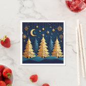 Starlit Tree Dream – Golden Whimsy Serviette (Beispiel)