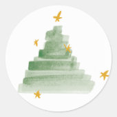 Starlit Tree Holiday Stickers (Vorderseite)