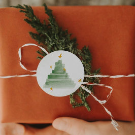 Starlit Tree Holiday Stickers