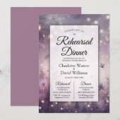 Starlit Verzauberung beim Abendessen in der Probe Einladung (Vorne/Hinten)