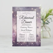 Starlit Verzauberung beim Abendessen in der Probe  Einladung (Stehend Vorderseite)