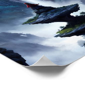 Starlit Wasserfall Retreat Poster (Ecke)