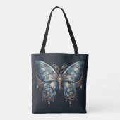 Starlit Wings Celestial Moth – Lunar Magic Art Tasche (Rückseite)