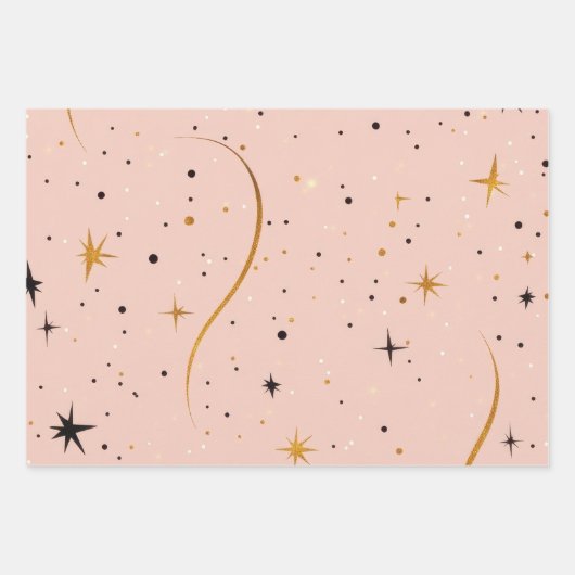 Starlit Wrap - Geschenkpapier mit Star Design (Vorderseite 2)