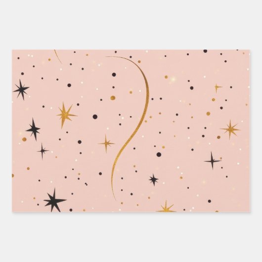 Starlit Wrap - Geschenkpapier mit Star Design Set (Vorderseite 3)