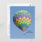 StarLite Hot Air Ballon Postkarte (Vorne/Hinten)
