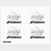 Starmada Rechteckiger Aufkleber (Blatt)