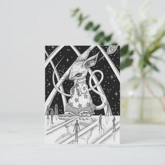 StarMaus Postkarte (Stehend Vorderseite)