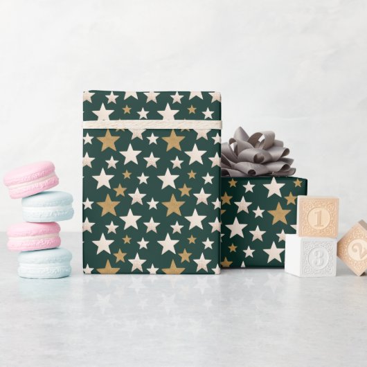 Starmuster Elegantes klassisches Wrapping Paper Geschenkpapier (Babyparty)