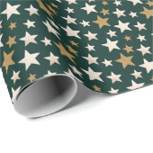 Starmuster Elegantes klassisches Wrapping Paper Geschenkpapier (Rolleneckpunkt)