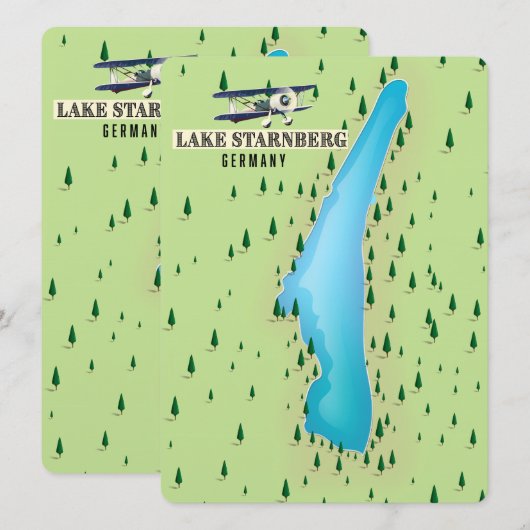 Starnberg - Vintages Styling-Poster. (Vorne/Hinten)