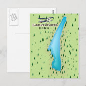 Starnberg - Vintages Styling-Poster. Postkarte (Vorne/Hinten)