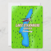 Starnberger Bavaria Deutschland Reiseplakat (Rückseite)