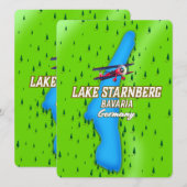 Starnberger Bavaria Deutschland Reiseplakat (Vorne/Hinten)