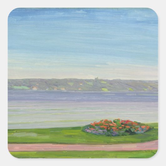 Starnberger See, 1911 Quadratischer Aufkleber (Vorderseite)