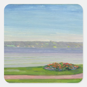 Starnberger sehen, 1911 quadratischer aufkleber