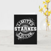 Starnes Funny Surname Family Tree Birthday Gift  Karte (Gelbe Blume)