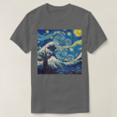 Starnight trifft Great wave T-Shirt (Design vorne)