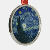 Starnight von Vincent Van Gogh Ornament Aus Metall (Rechts)