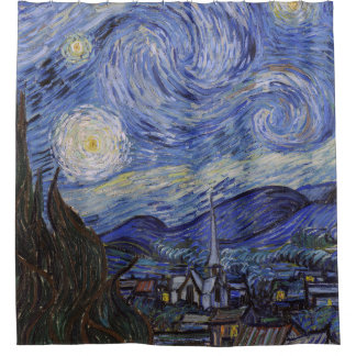 Starnight von Vincent Willem van Gogh Gemälde Duschvorhang