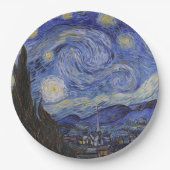 Starnight von Vincent Willem van Gogh Gemälde Pappteller (Vorderseite)