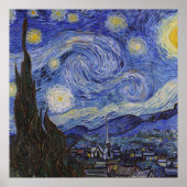 Starnight von Vincent Willem van Gogh Gemälde Poster (Vorne)