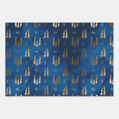 Starnight Winter Weihnachtswrapping Paper Geschenkpapier Set (Vorderseite)