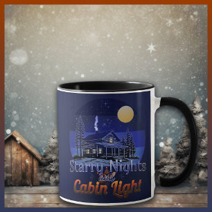 Starnights und Cabin Light Retro Sunset Tasse