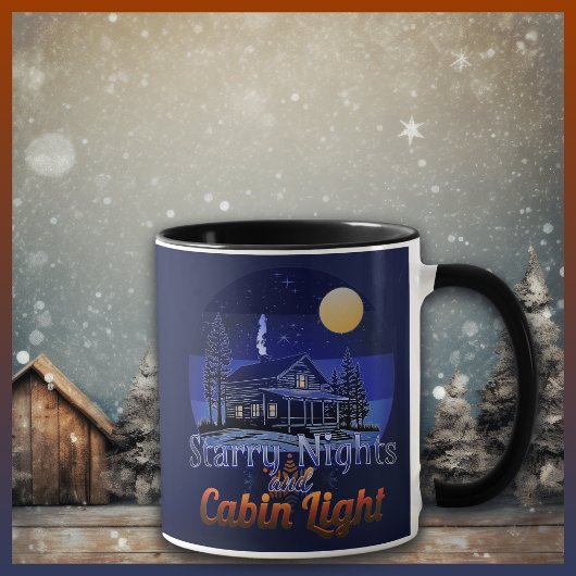 Starnights und Cabin Light Retro Sunset Tasse