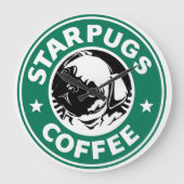 StarPugs Große Wanduhr (Vorderseite)