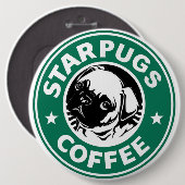 Starpugs-Kaffee Button (Vorne & Hinten)