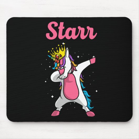 Starr Name Personalisierter Geburtstag Dabbing Ein Mousepad (Vorne)