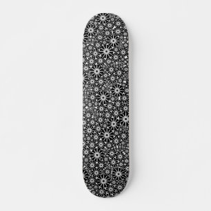 Starrad Abstrakt - Schwarz auf Weiß Skateboard