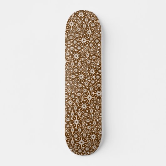 Starrad Abstrakt - Walnut on Wood Skateboard (Vorne)
