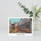 Starre alte Lokomotiven und Zugwagen Postkarte (Stehend Vorderseite)