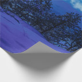 Starre Nacht mit Vollmond im Wald Geschenkpapier (Ecke)