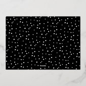 Starred Cheer | Zwei Fotos Folien Feiertagskarte (Rückseite)