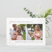 Starred Forever | 2 FOTO VERLOBUNG Ankündigung (Stehend Vorderseite)