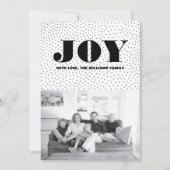 Starred Joliday Foto Card | Schwarz Feiertagskarte (Vorderseite)