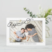 Starred Rejoice | FOTO Feiertagskarte (Stehend Vorderseite)