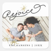Starred Rejoice | FOTO Quadratischer Aufkleber (Vorderseite)
