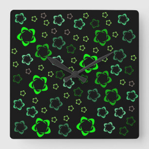 Starred Wall Clock Quadratische Wanduhr