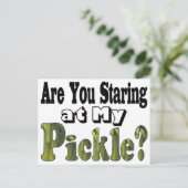 Starren Sie? Postkarte (Stehend Vorderseite)