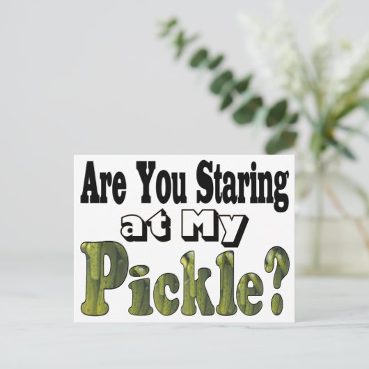 Starren Sie? Postkarte (Stehend Vorderseite)