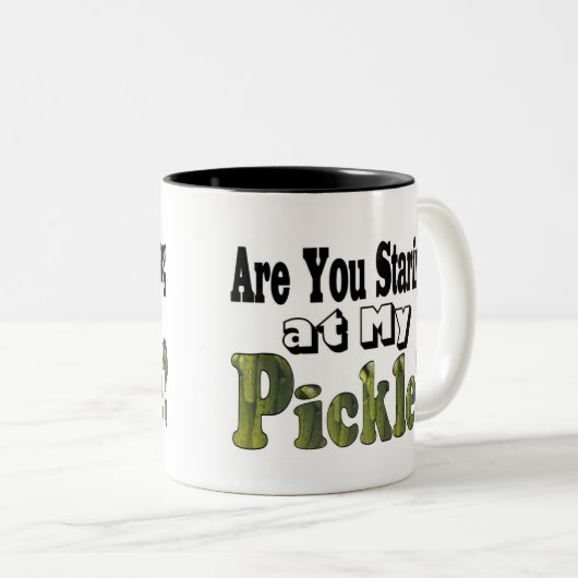 Starren Sie? Zweifarbige Tasse (VorderseiteRechts)