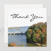 Starrer Felsen Illinois Staat Park Herbst Dankeskarte (Vorne/Hinten)