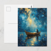 Starrer Nachtfischer Postkarte (Vorne/Hinten)